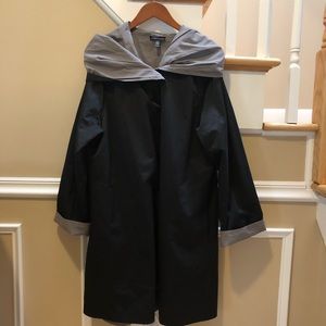 Eileen Fisher reversible raincoat